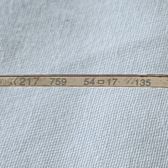 Giorgio Armani Eyeglasses Frame Only Brown Gold Round Italy 217 759 54-17-135 - Picture 9 of 10